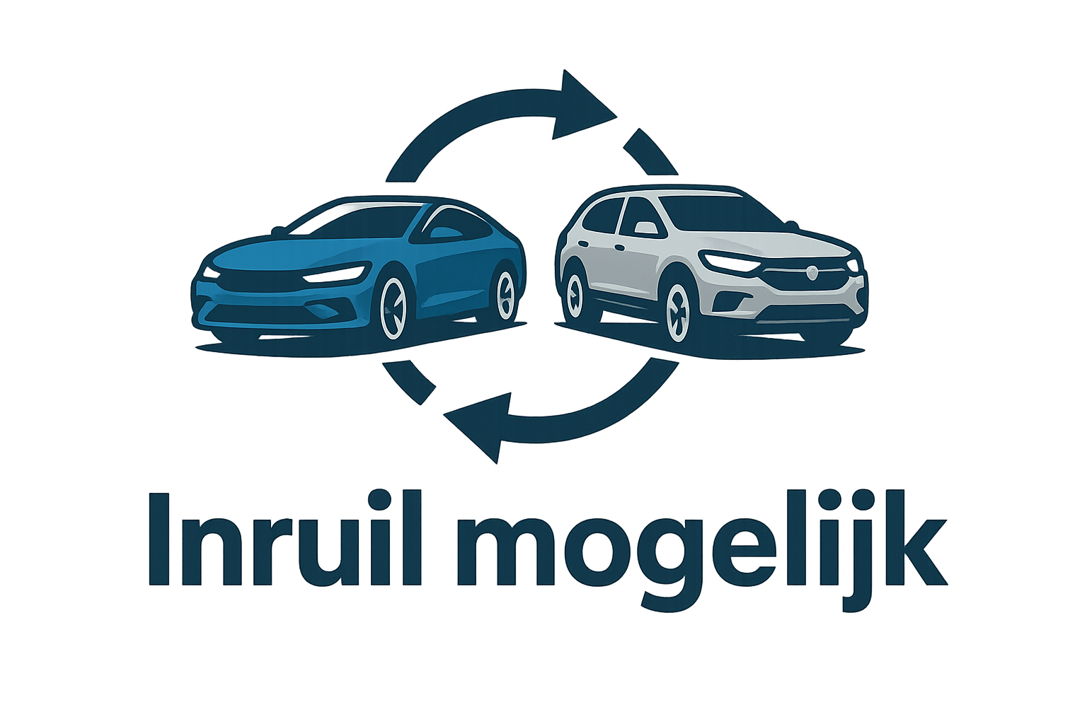 de logo is goed verander allen de tekst 'rmcars' naar 'Inruil mogenlijk'